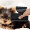 Svart Husdjur Borttagningsborste Ergonomisk Hundborste Katt Grooming Kam Hårborttagningsverktyg för Långt och Kort Hår Husdjur