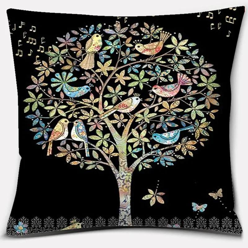 Animal Elephant Collection Home Decor Poszewka na poduszkę Kwadratowa poszewka na poduszkę Wystrój domowego biura