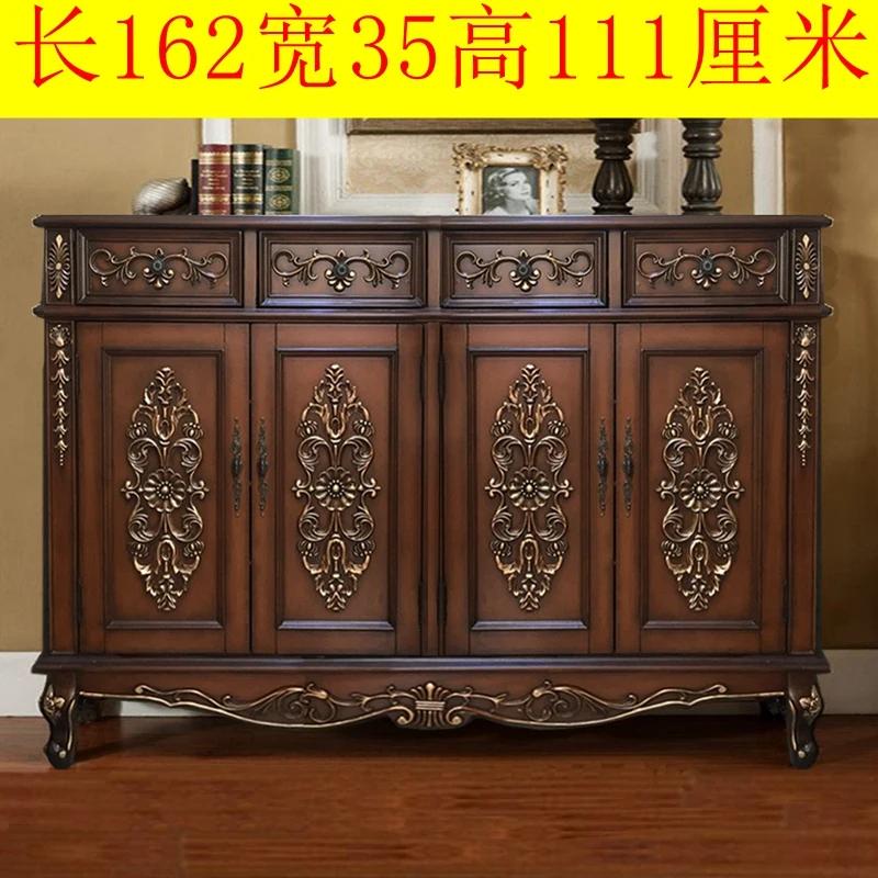 oak door shoe cabinet entrance entrance solid wood door large capacity balcony locker
