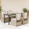 VidaXL Garden Dining Set with Cushions 5pcs Beige Poly Rattan 3263023