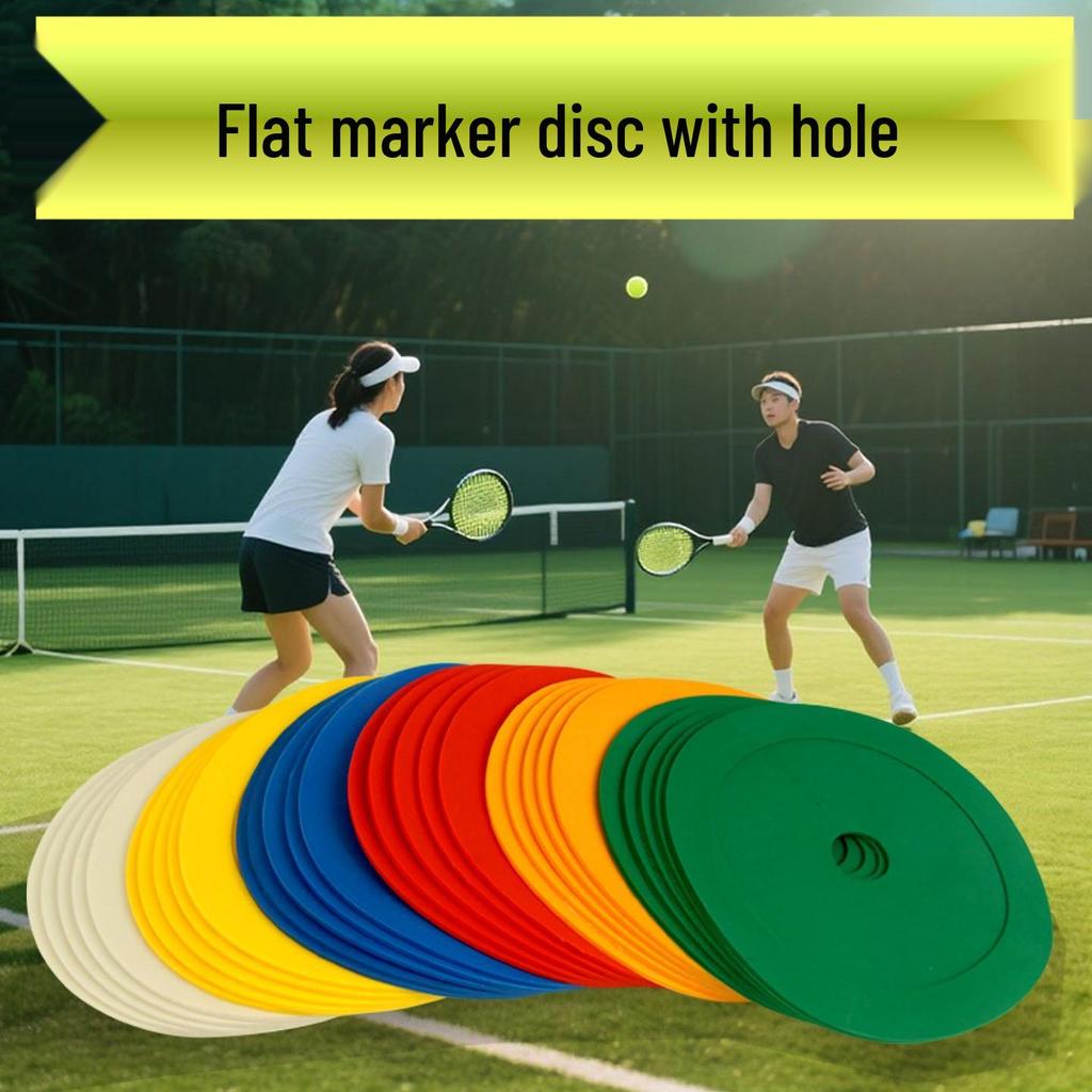 Training Cones with Holes – Flat Marker Discs for Football, Basketball, and Taekwondo