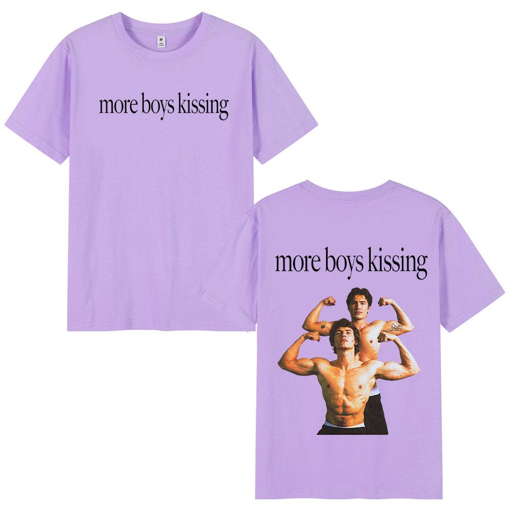 More Boy Kissing Heated Rivalry Doublesided Print T Shirt Unisex Women Fashion Tshirts Cotton Oversized Casual Tshirt Streetwear