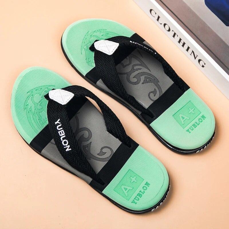 Sommer Flip Flops Männer Strand Sandalen Anti-slip Atmungsaktiv Casual Männer Strand Hausschuhe Outdoor Große Größe 45