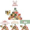 Festive Red Green And Yellow Christmas Advent Calendar Candy Box For Holiday Celebrations