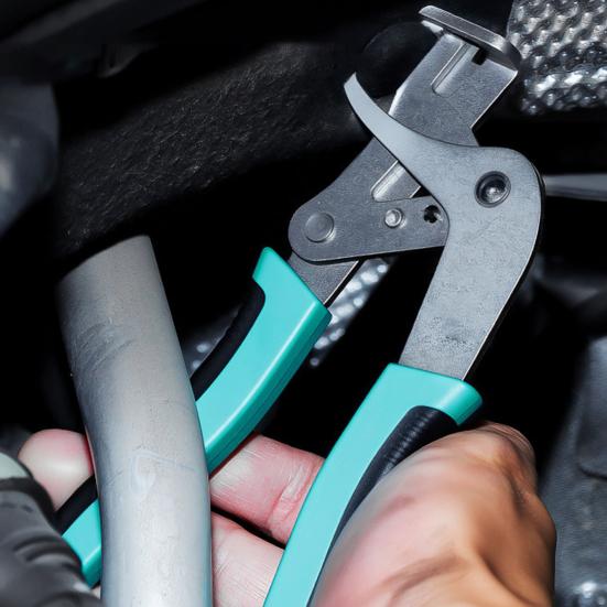 Automotive Trim Clip Removal Pliers High Carbon Steel Spring Loaded Tool for Car Interior Panels Fastener & Plastic Rivet Removal Non-Slip Handles