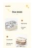 Microwave Safe 304 Stainless Steel Bento Box with Sealed Compartments for Freshness