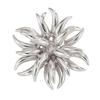 Metal Sparkler Brooch for Women, Abstract Daisy Pin, 2 In 1 Convertible Ring Corsage for Coat Suit Jacket, Trendy Gift
