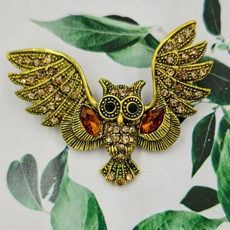 Shell Owl Brooches For Women Unisex Bird Pins Animal Lapel Pins Office Party Friend Gifts Jewelry Accessories