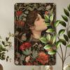 Creative Garden Floral Vintage Metal Tin Sign, Artistic Wall Decor for Gym, Bar, Café, Garage, Restaurant, Home, Nature-Inspired