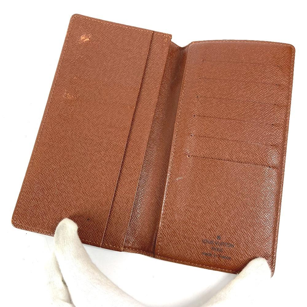 Louis Vuitton M60825 Monogram Porto Cartes Cr_dit Bi-fold Long Wallet Brown