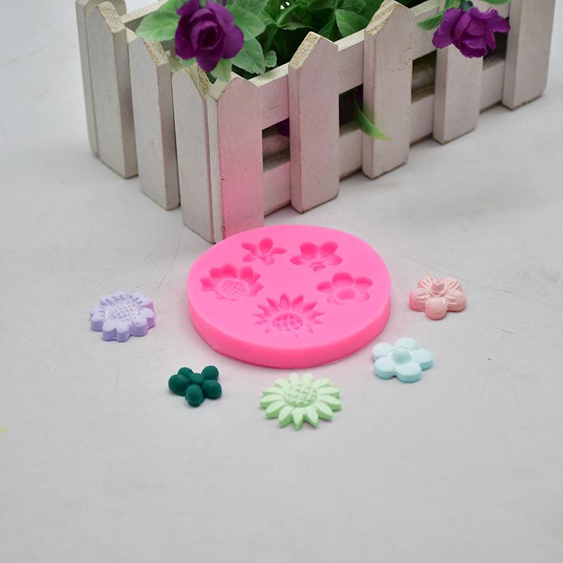 1ks silikonová forma na sedmikrásku kutily květinová pryskyřice pouzdro na telefon na hlavu lano do vlasů karta na šperky příslušenství forma na čokoládový dort silikonová forma