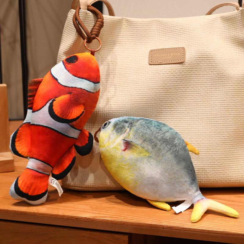 1 Pezzo 20Cm Pesci Simulazione Peluche Giocattolo Carino Carpa Tonno Saury del Pacifico Tilapia Peluche Ciondolo Giocattolo Per Borsa Ciondolo Decorazione Regalo