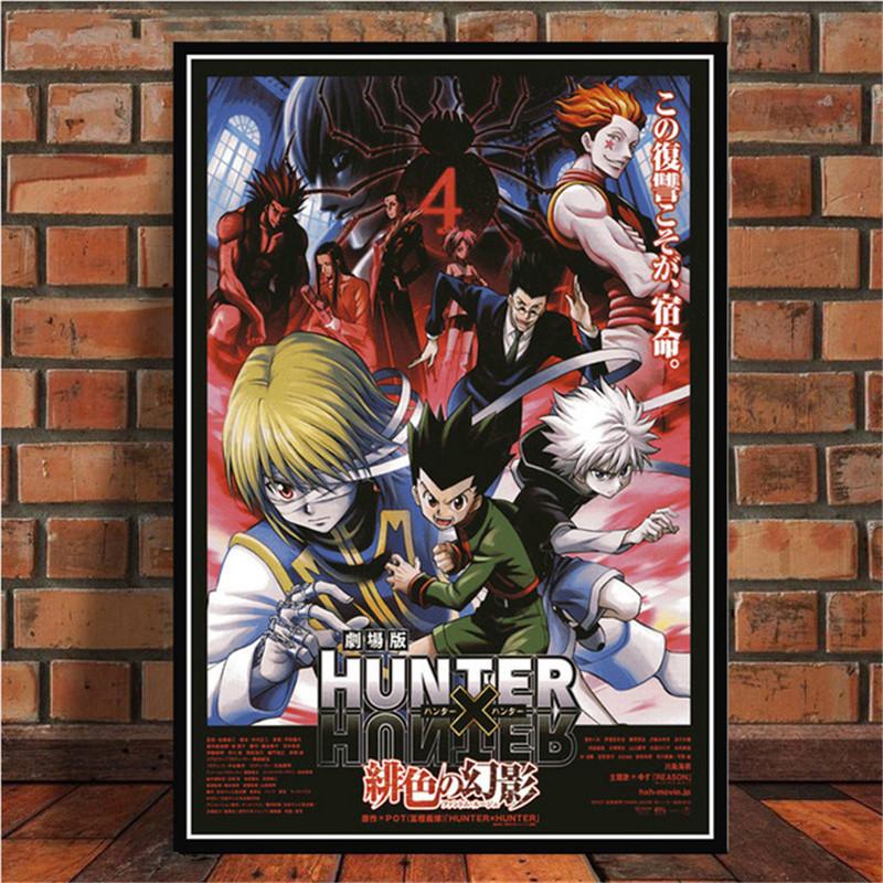 Classic Japanese Anime Canvas Painting Hunter X Hunter Posters and Prints Abstract Wall Art Pictures for Kids Living Room Decor