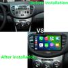 Car Radio Android 14 Carplay Auto For Hyundai I10 2007 - 2013 GPS Recorder Multimedia video Player 4G+WiFi DSP
