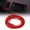 Red Auto Car Interior Door Gap Edge Line Molding Trim Strip Decor Accessories