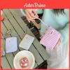 Canvas Striped Makeup Bag With Portable Storage For Daily Use
