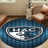 1PC Hac Crest Design Round Rug for Livingroom,Bedroom, Palyroom, Chair Rug, Area Rug, Circle Carpet, Large Size Fan Christmas Gift