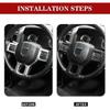 Steering Wheel Cover Trim Inner Decor Accessories for 2010-2017 Dodge RAM 1500