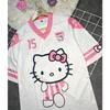 2026 Summer HelloCat 3D Print T-shirt, Y2K Aesthetic Cute Fashion Casual Breathable Soft Unisex Tee for Adults Kids Men Women