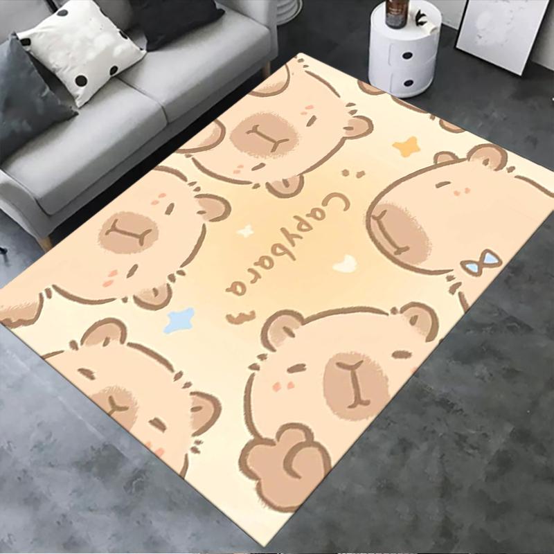 2025 New Capybara Cute Carpet Rug for Living Room Bedroom Home Sofa Decoration,Kids play Non-slip Floor Mat15