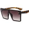 Oversized Plastic Shield Sunglasses Women Black Big Frame Vintage UV Protection Luxury Designer Rimless Sun Glasses For Men