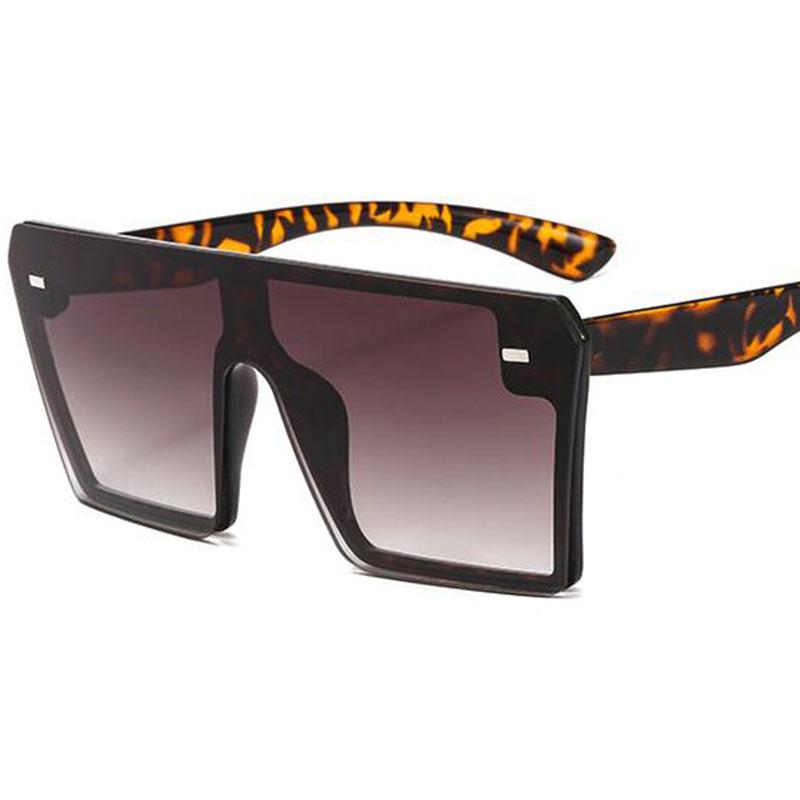 Oversized Plastic Shield Sunglasses Women Black Big Frame Vintage UV Protection Luxury Designer Rimless Sun Glasses For Men