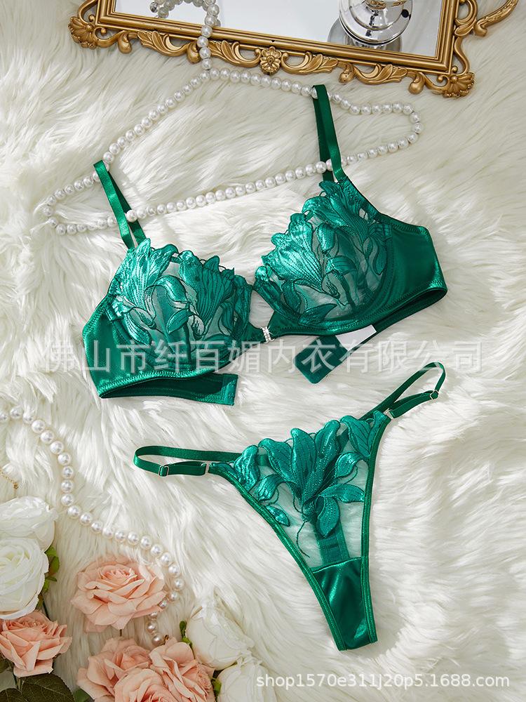 Reggiseno sexy ultra-sottile con pizzo e push-up set di lingerie erotica pura lussuria seduzione uniforme