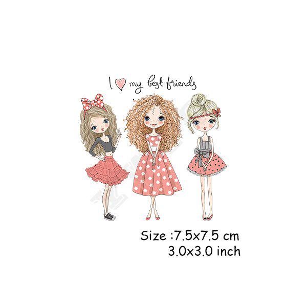 DIY Accessory Elegant Girls Stickers For Girls Washable Handmade Parches Household Lady Patches