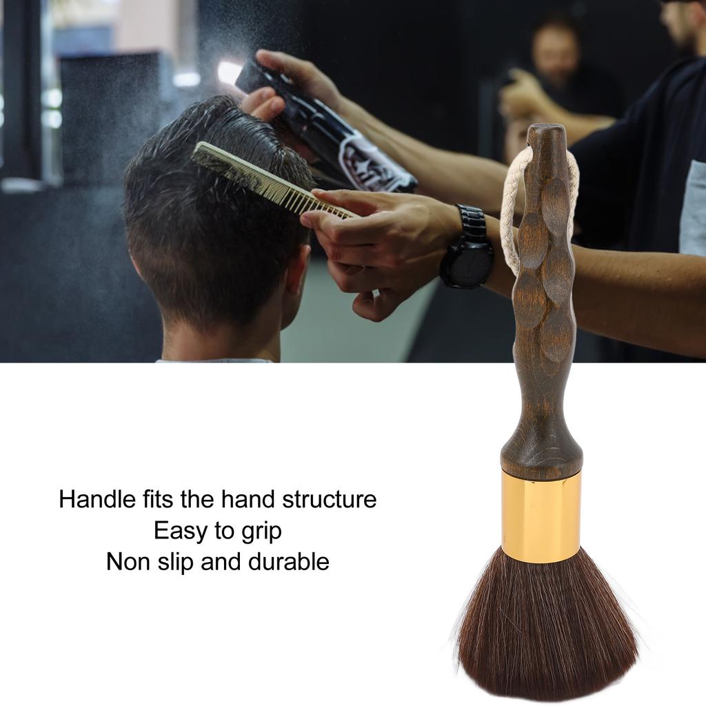Neck Duster Brush Prevent Slip Long Handle Soft Bristles Hair Cutting Cleaning Brush for Barber Hair Salon