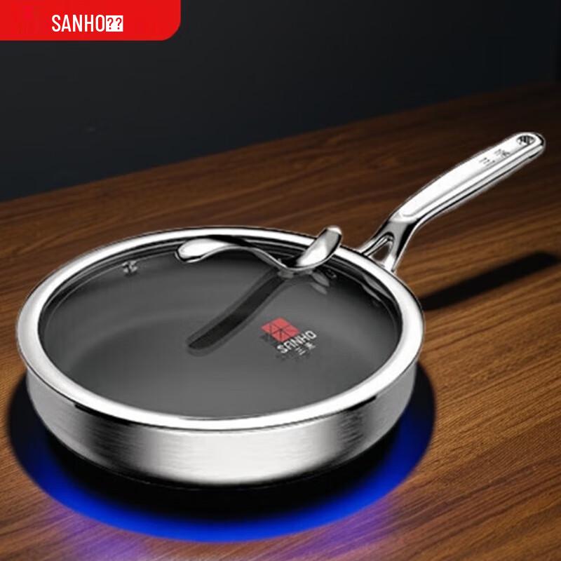 

Sanhe Pure Titanium Non-Coated Flat Wok