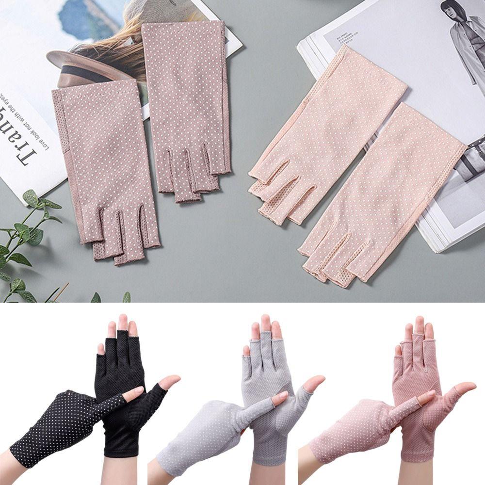 UV Protection Sunscreen Gloves Summer Anti-UV Mittens Fashion Sun Protection Gloves  Women Girls