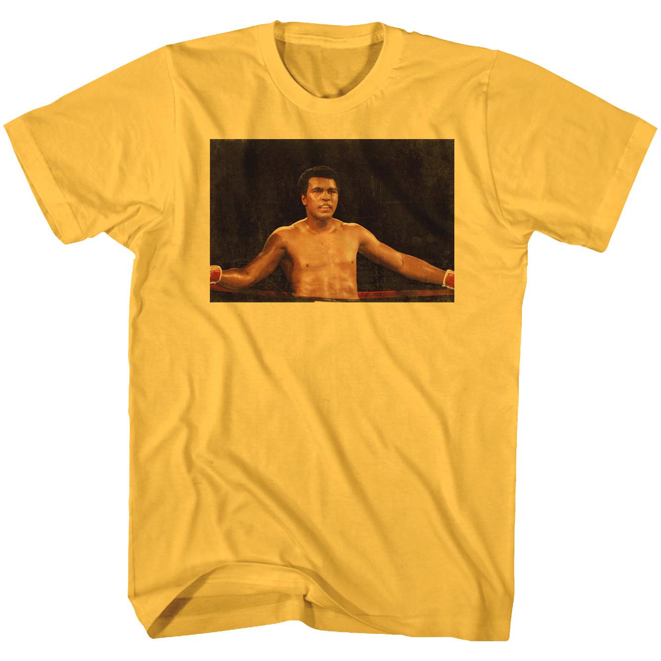 Muhammad Ali Boxing Ring Photo Men T Shirt Fight Cassius Clay Legend Champion XXXL