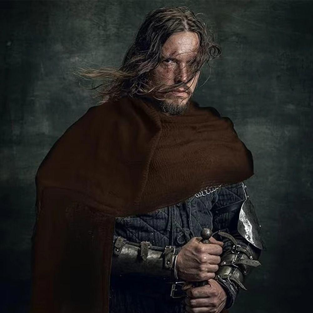 Half Cape Medieval Pirate Cosplay Cape Shoulder Cape Halloween Masquerade Cape Festival Dress-Up