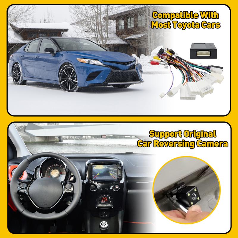 For Toyota AMP Car Stereo Radio Power Harness Cable Wire Adapter Kit JBL AMP Car Android Player Radio Adapter Power Connector