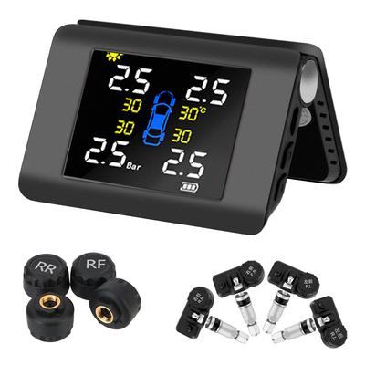 Solar Power TPMS Tyre Pressure Alarm Car Tire Pressure Monitoring System