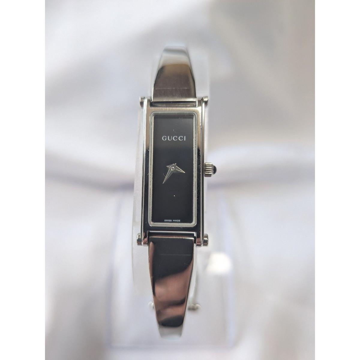 Used GUCCI black dial new battery