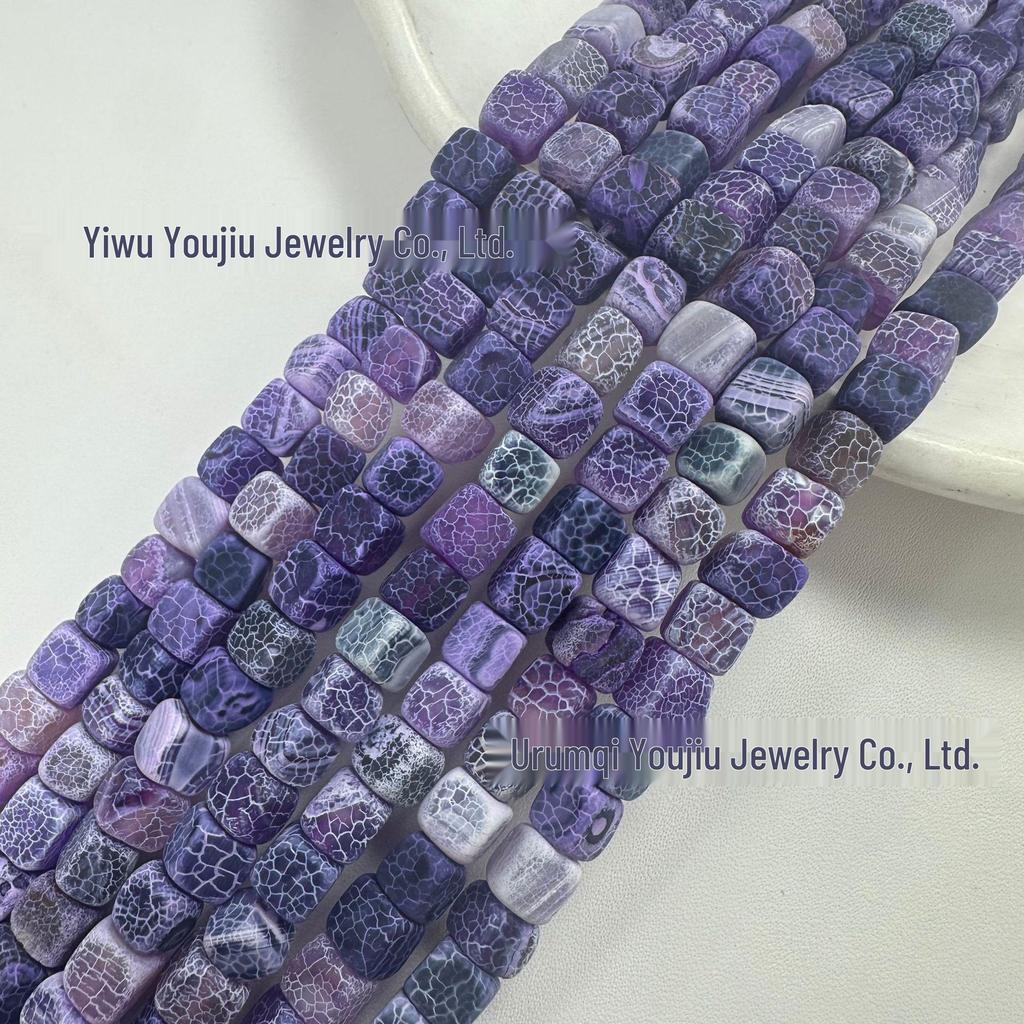 Square Weathered Sugar Cube Stone Beads - DIY Bracelet & Jewelry Accessories