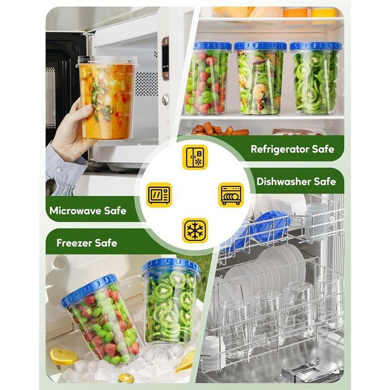 ABBP-Fresh Food Containers Freezer Food Storage Container Set Food Storage Box Salad Storage Box
