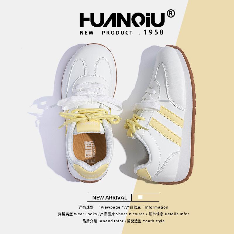 Global Platform German Training Shoes Women's ZHQ3786 New Versatile Comfortable Soft Sole Light Casual Student Board Shoes Women