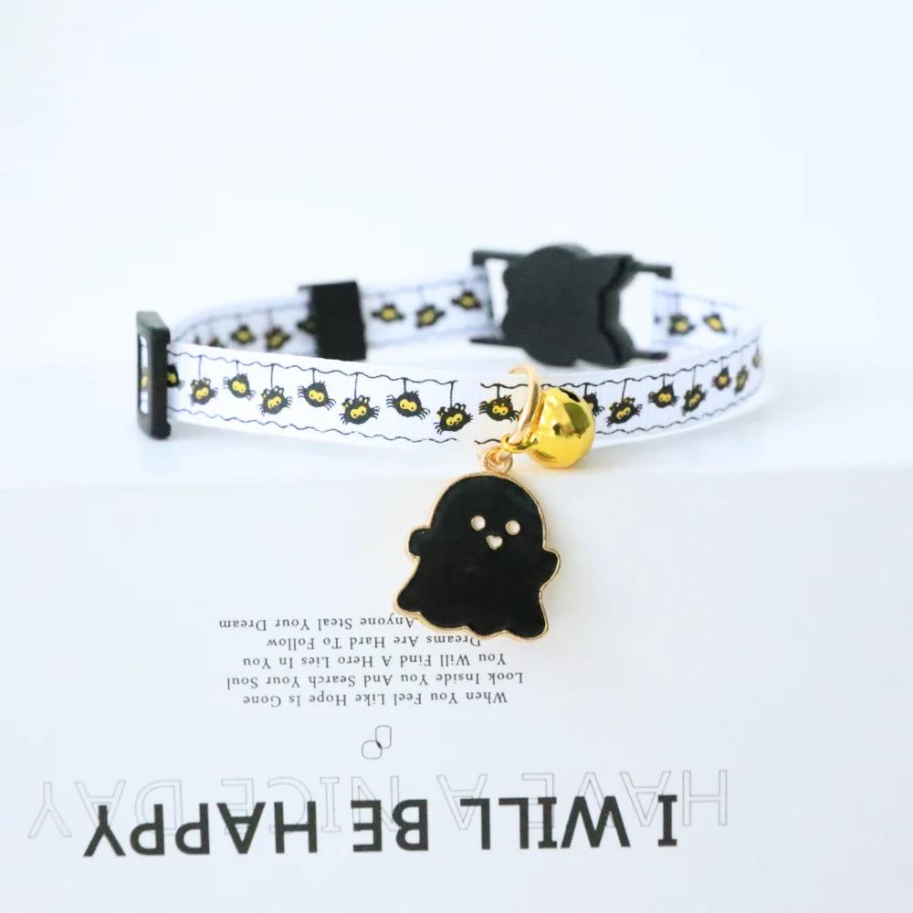 Halloween Cat Collars Adjustable Pet Collar Dog Necklace Kitten Puppy Pendant Pet Products Cat Accessories Halloween Decoration
