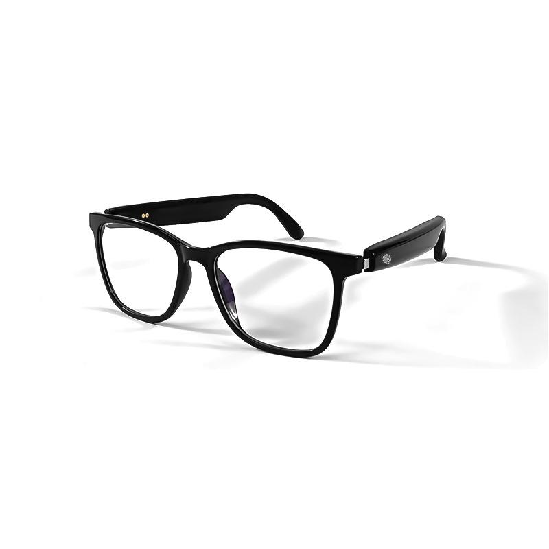 Bluetooth Smart Glasses: Polarized Sunglasses with Clip-on, Replaceable Prescription Lenses for Music, Calls, and Driving.