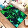 Sporting Portugal Green Lion Design Patterned carpet, non slip mat suitable for living room and bedroom sofas