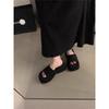 Thick-soled Slippers Women Wear New Cool Slippers In Summer Women's High Heels Seaside Beach Flip-flops