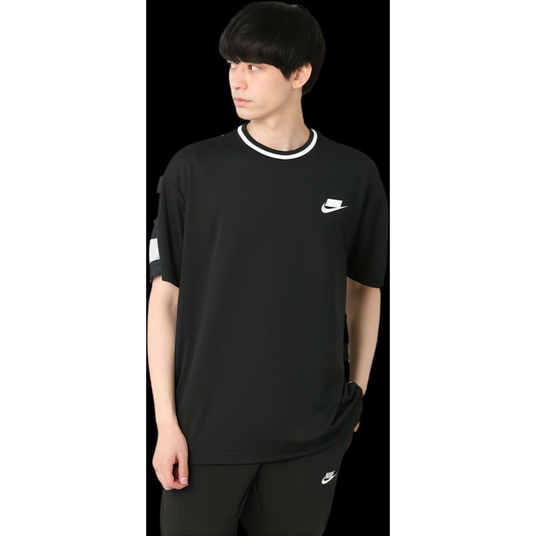 Nike Sportswear Sport Pack Men's Short Sleeve T-Shirt Black White Regular Fit AR1635-010