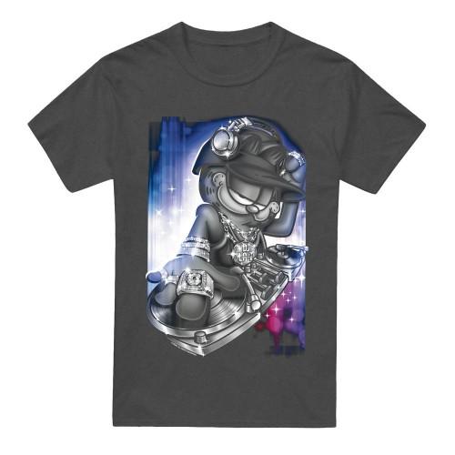 Garfield Unisex Adult DJ Lazy T-Shirt