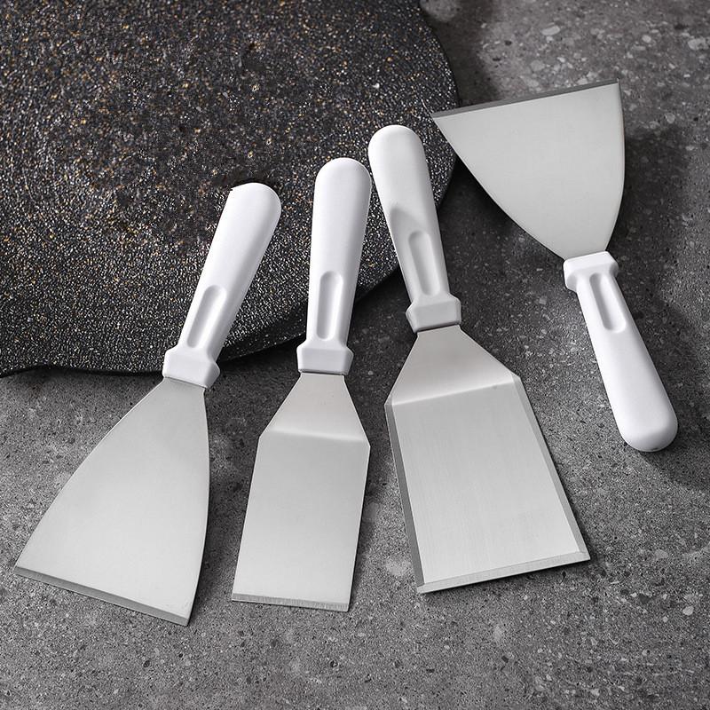 Stainless Steel Cake Spatula With Plastic Handle Cheese Shove Pizza Shovel Spatula For Cake Pizza Baking Spatula Baking Tools