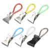 10pcs Sturdy Metal Materials Towel Clip With Hanging Hoop Portable for Kitchen Bathroom and Household Daily Use
