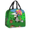 Opossum Insulated Lunch Tote Bag for Women Animal Pet Resuable Thermal Cooler Food Lunch Box Outdoor Camping Travel