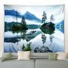 Home Decoration Wall Tapestry White Cloud Room Decoration Curtain Fashion Blue Sky Mountain Lake Art Digital Printing