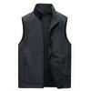New Spring and Autumn Vest Men's Casual Outdoor Fleece Stand-up Collar Double-sided Vest